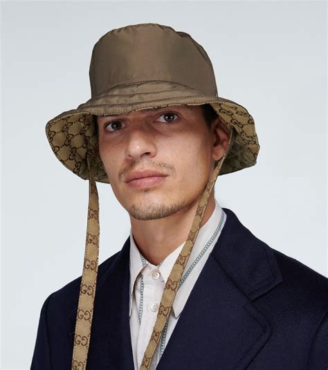 gucci mens summer fedora|gucci reversible bucket hat.